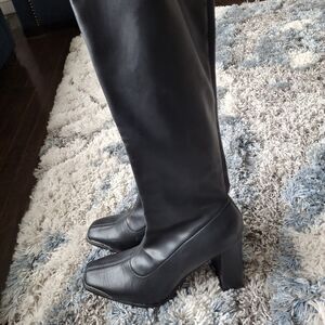Bar III Elegant Black Heeled Boots